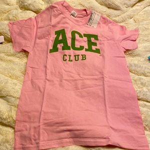 NWT Pink & Green Ace club t-shirt - Pretty Girl